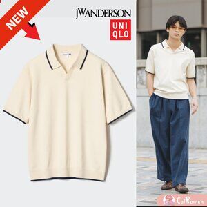 JW Anderson x Uniqlo Knitted Polo Shirt *NEW with TAGS* Natural Color - Size XS